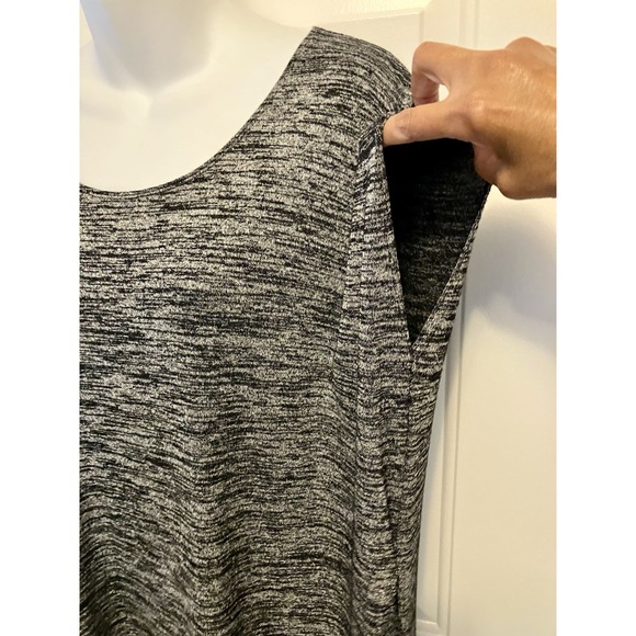 Aritzia Wilfred Free XXS Black Gray Knit Mini Dress Stretch Lightweight Women’s - Picture 4 of 8
